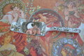 Porcelánový podnos s lopatkou Alfons Mucha 