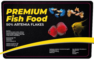Lemezes 50% Artemia tartalomal