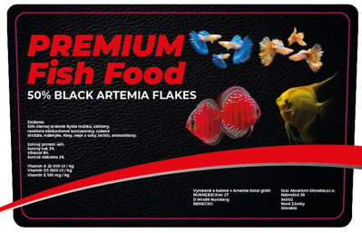 Lemezes 50% fekete artemia tartalomal